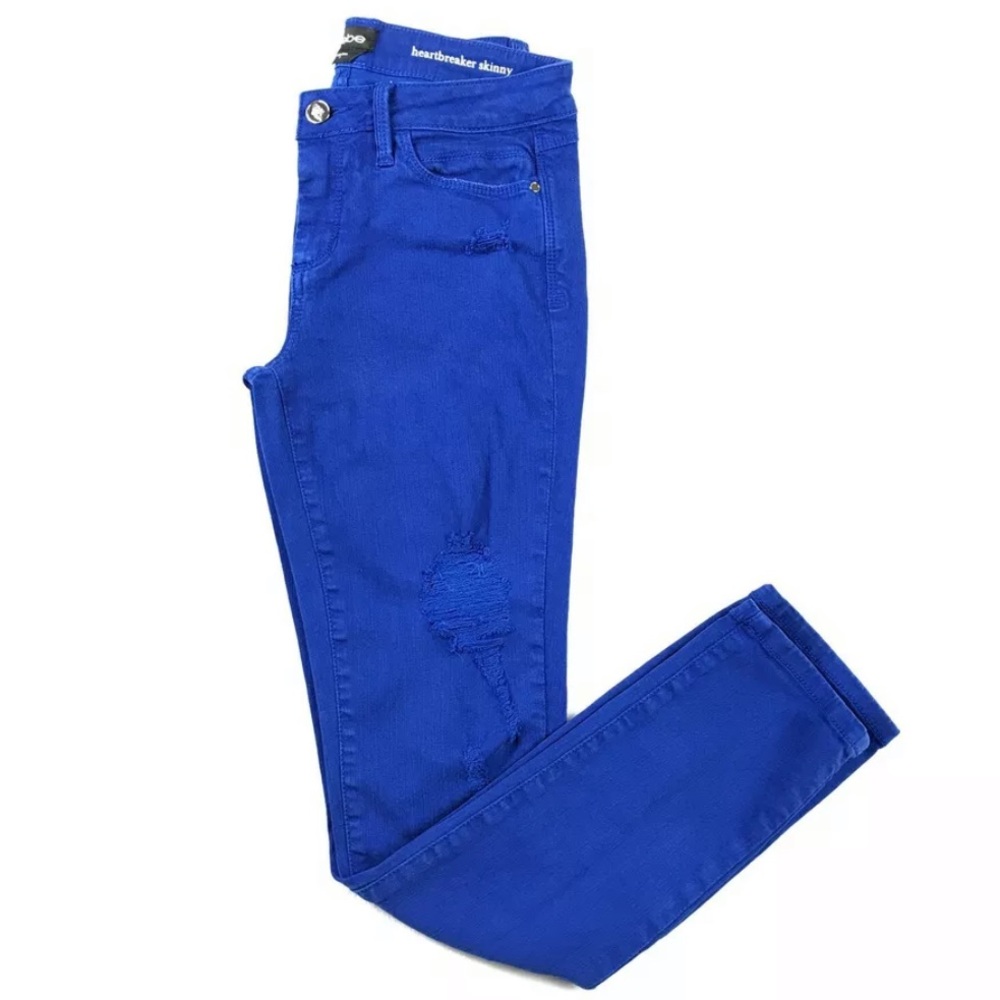 [bebe] Blue Heartbreaker Skinny Jeans - 26